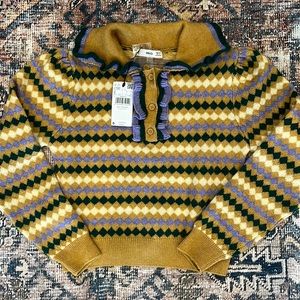 NWT Mango jacquard knitted sweater